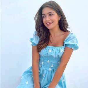 Cleobella Belinda Baby Blue Dress